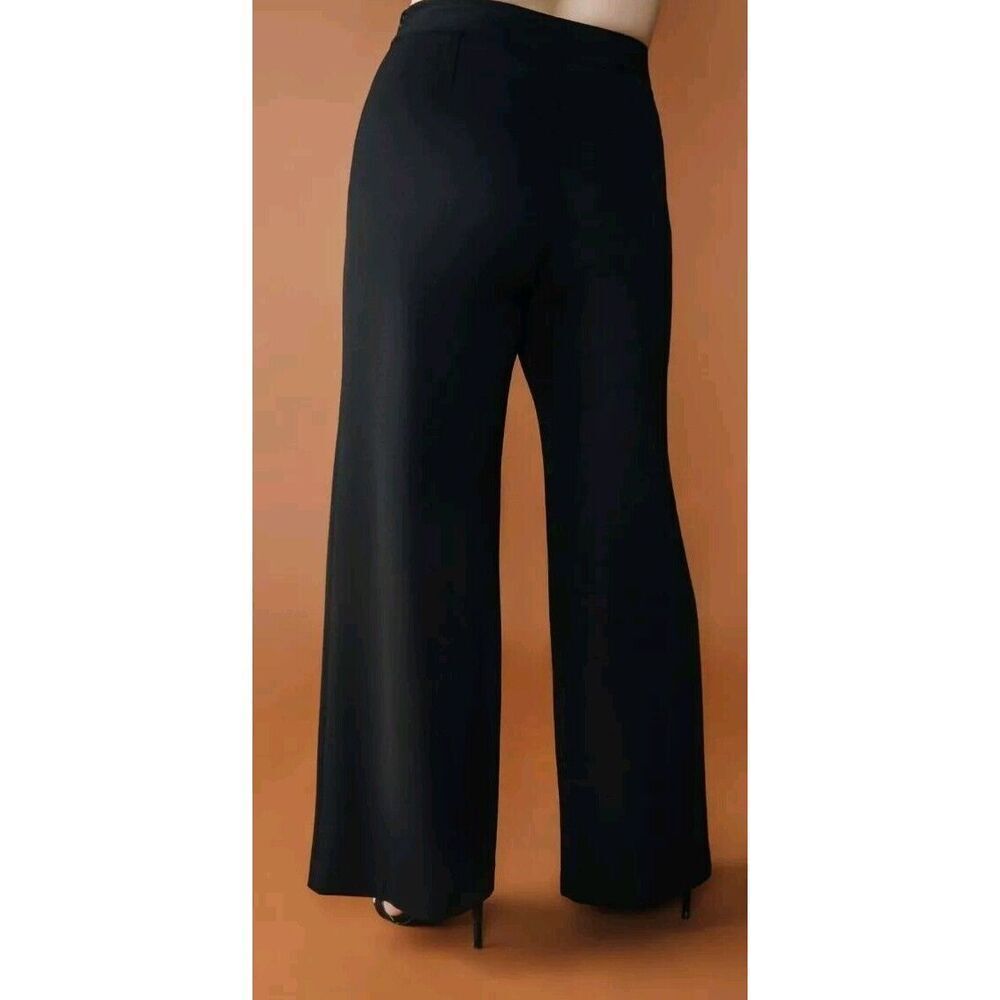 CHLOE KRISTYN Bridgette High Rise Wide leg Ponte Pants Brown 2X NWT MSRP $278 - Picture 4 of 8